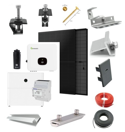 10 kW Wechselrichter + 10 kWh Speicher + AIKO 475W Modul + Unterkonstruktion