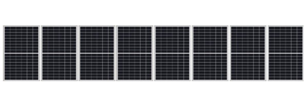 Montage Set Satteldach 8 Module Black Edition