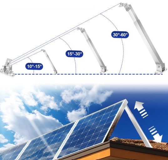 Flexibles Montagesystem für 2 Solarmodule 600mm