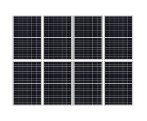Montage Set Satteldach 2 Reihen 8 Module
