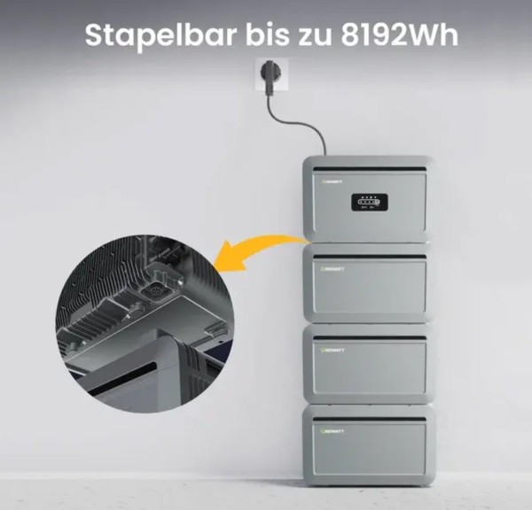 Growatt NEXA 2000 All-In-One Balkonkraftwerk-Speicher 800W 2048Wh