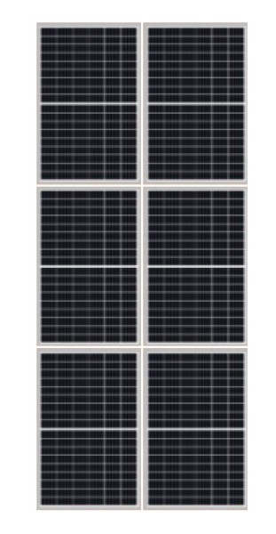 Montage Set Satteldach 3 Reihen 6 Module